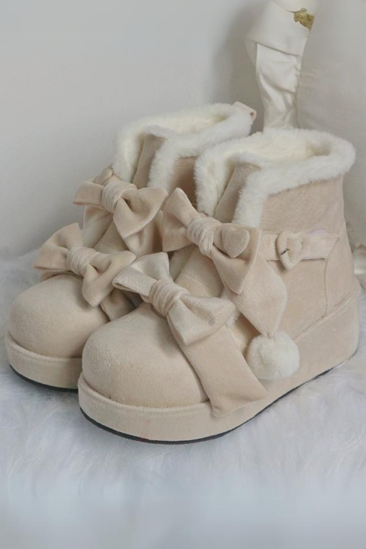 [pre-order] Ribbon Snow Girly Boots