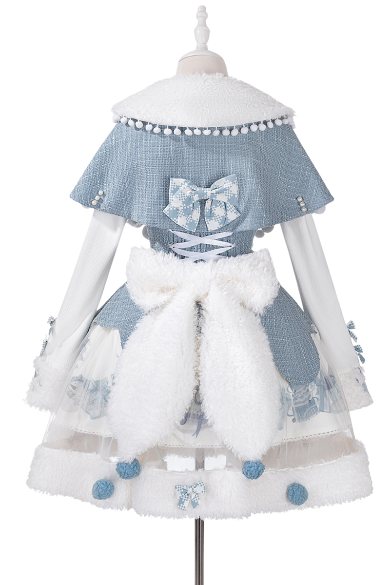 Snow Island Lolita Dress + Top + Shawl