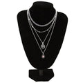 Tree of Life Crystal Necklace 4 Pcs Set