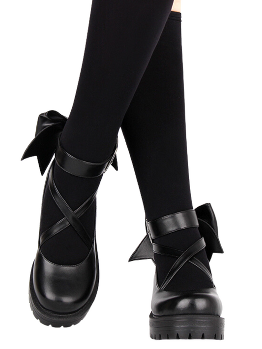 Lace-up Bow Shoes