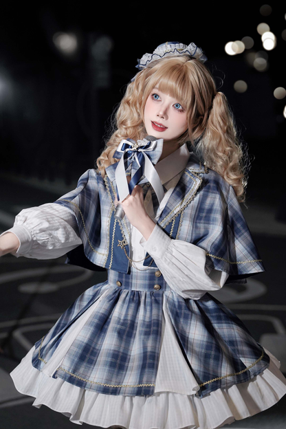 Starlight Idol Cosplay Cape + Shirt + Skirt + Leg Warmers