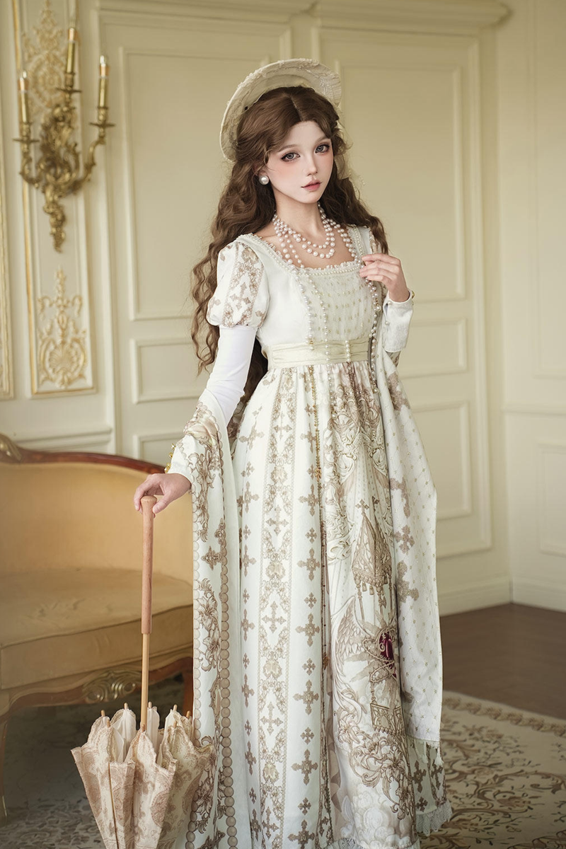 Lolita Dress + Shawl + Necklace