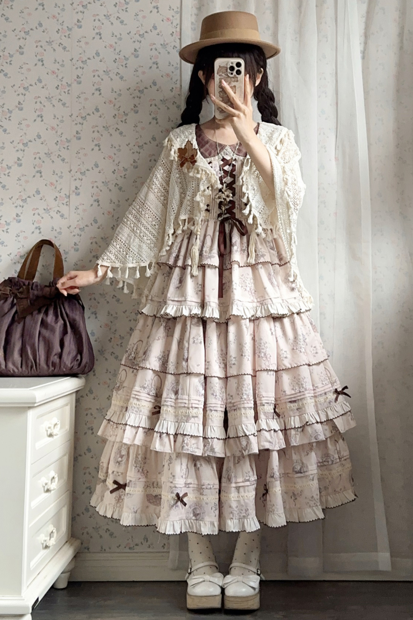 Bunning Time Lolita Dress + Doll Cardigan
