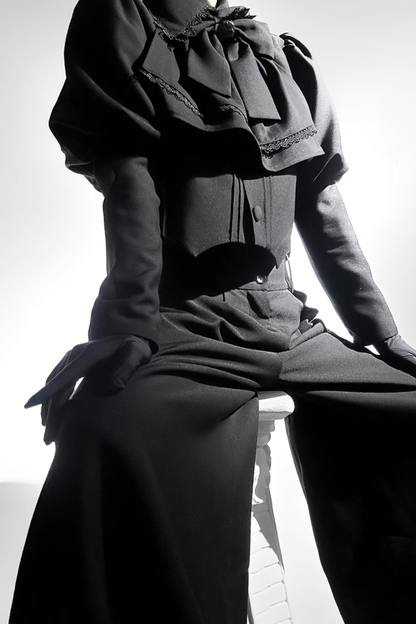 Retro Gothic Lolita Jacket + Pants