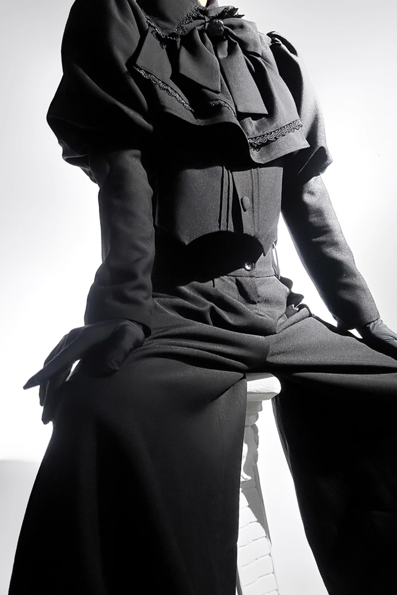 Retro Gothic Lolita Jacket + Pants