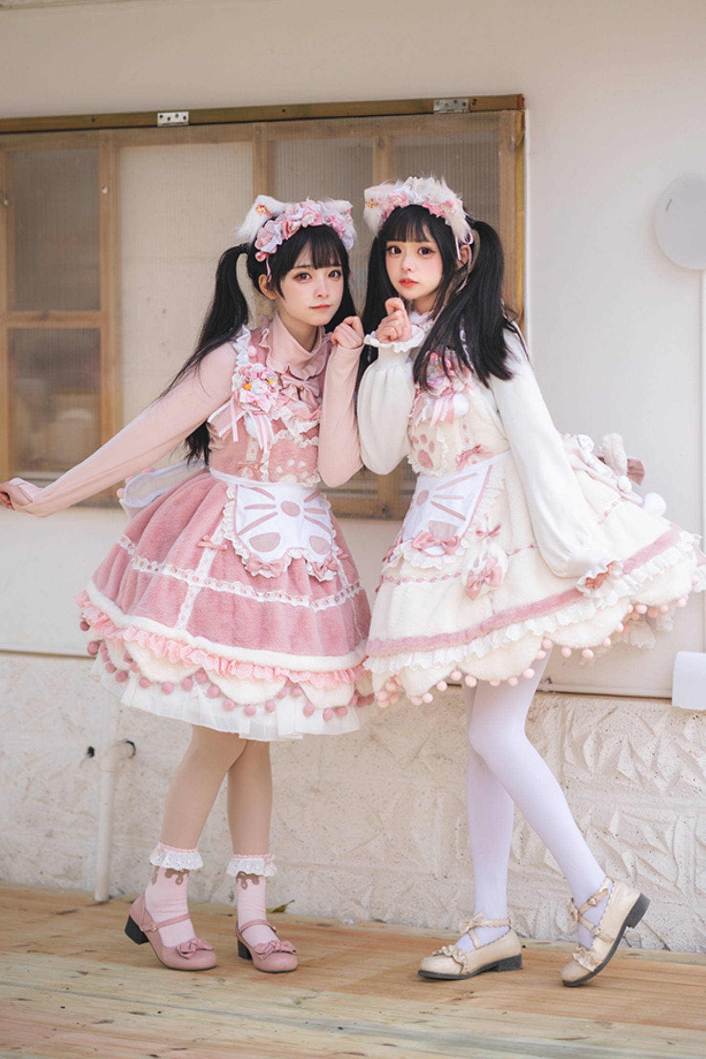 Sweet Girly Cat Lolita Set