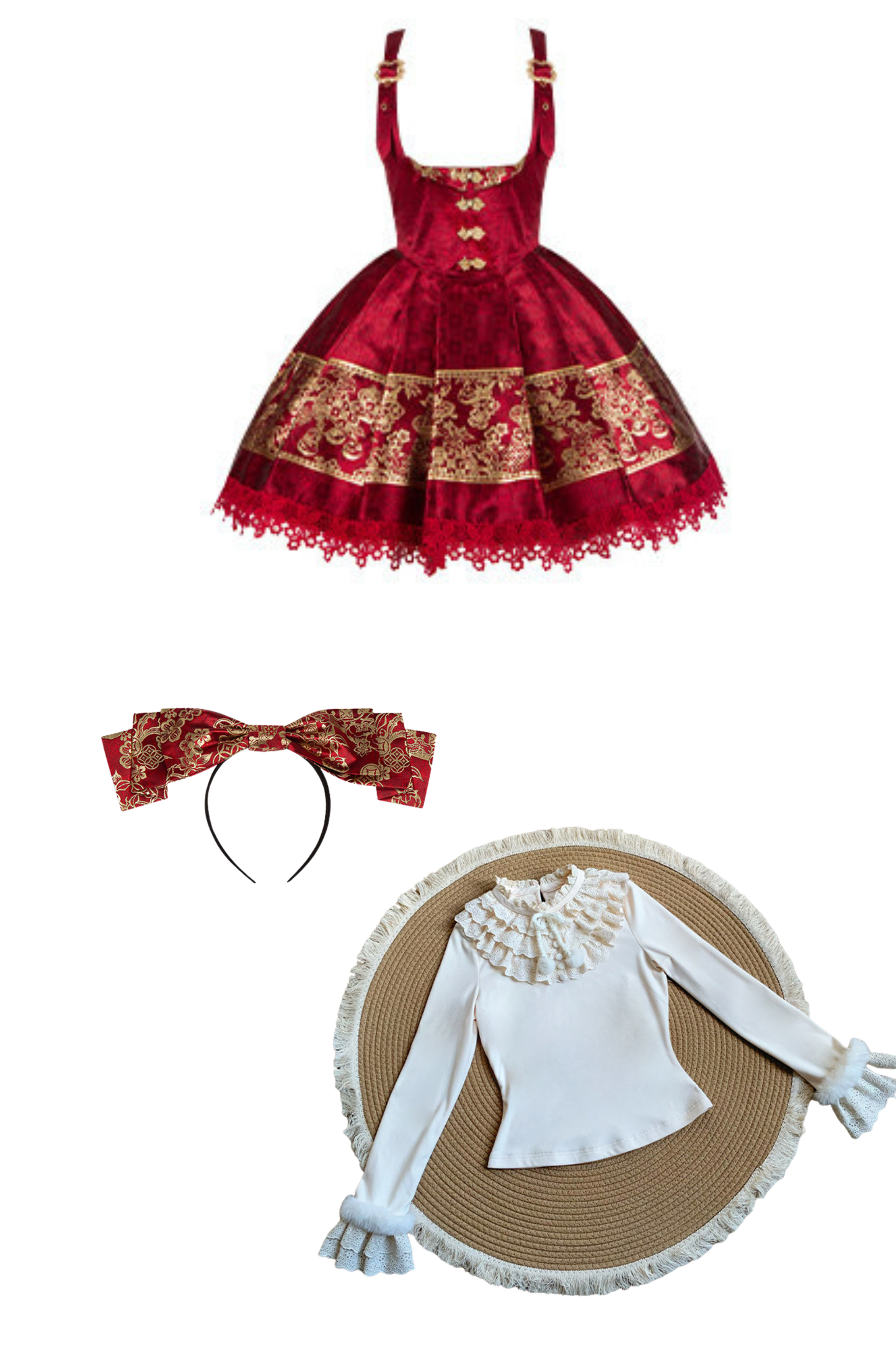 China Doll Dress + Top + Catsuit