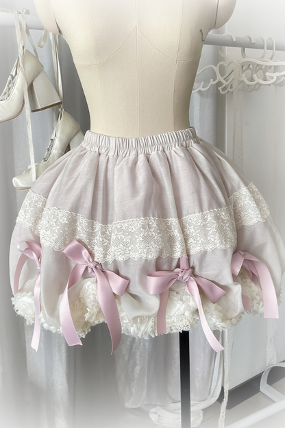 Drawstring Gothic Sweet Tops + Tiered Skirt