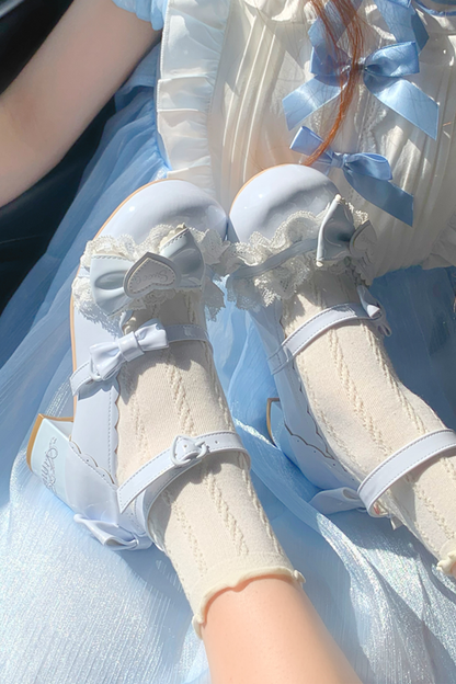 Lace Ribbon Lolita Shoes