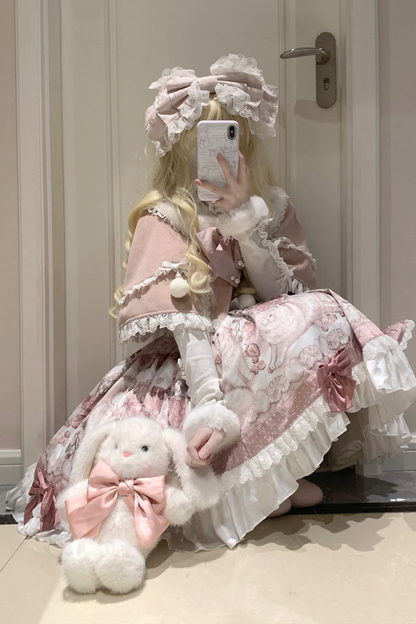 Sweet Cat Princess Lolita Dress + Shawl