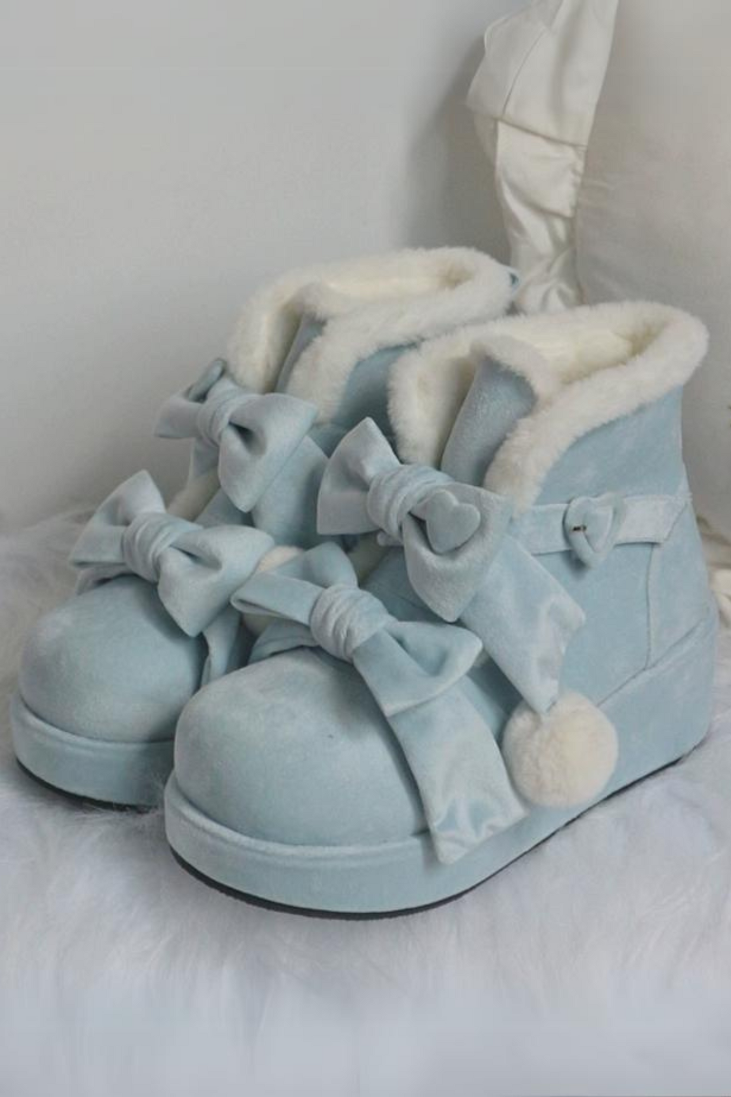 [pre-order] Ribbon Snow Girly Boots