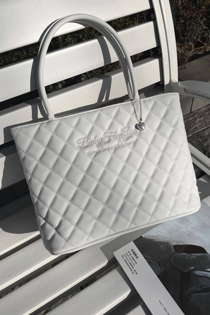 Sweet Quilted Tote Bag