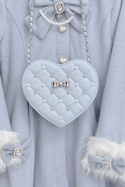 Pearl Quilted Sweetheart Bag