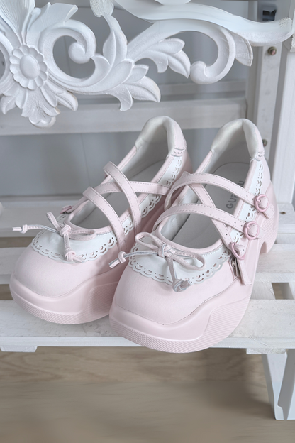 Sweet Slim Ribbon Shoes