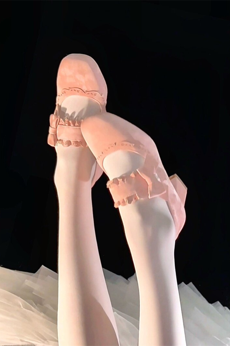 Butterfly Mid Heel Lolita Shoes