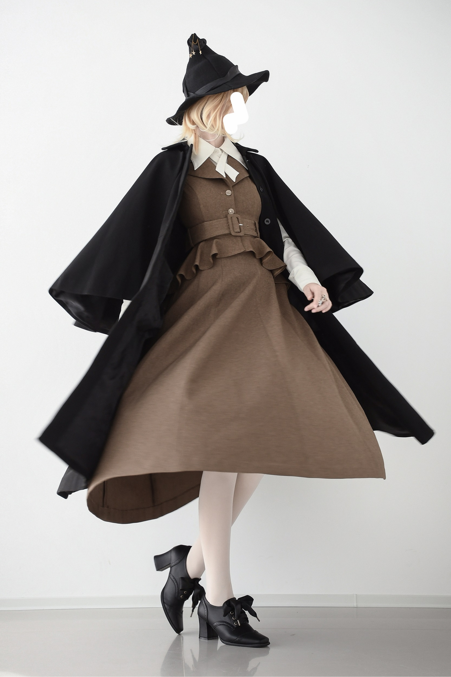 Umbrella Style Trailing Vest + Long Skirt + Short Skirt