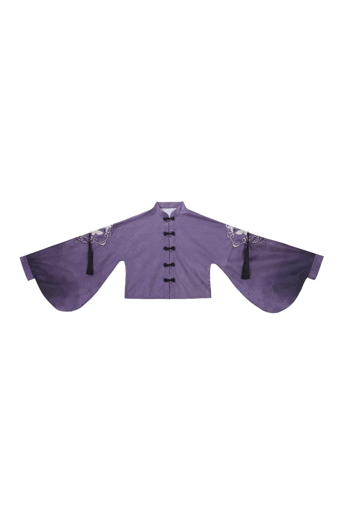 Dark Chinese-style Top + Vest + Shorts + Necklace