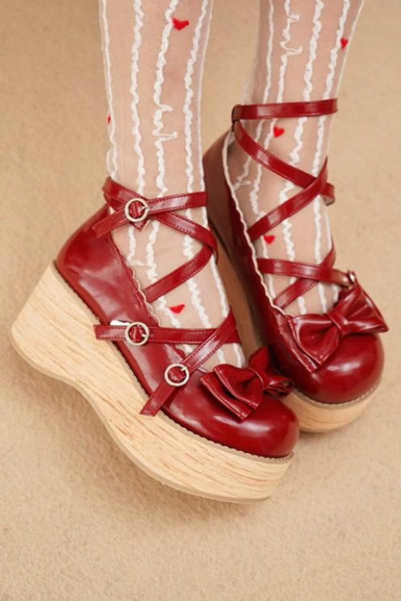 Ribbon Flat Lolita Shoes