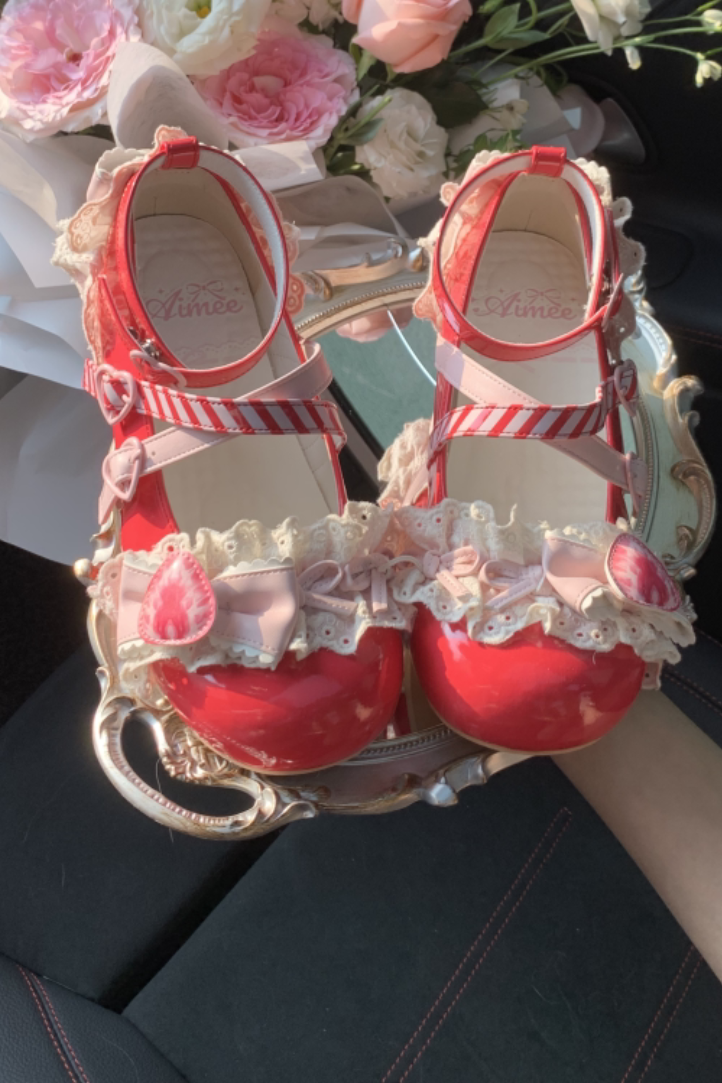 Strawberry Lolita Mary Jane Shoes