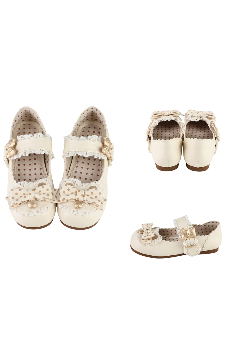 Retro Polka Dot Lolita Shoes