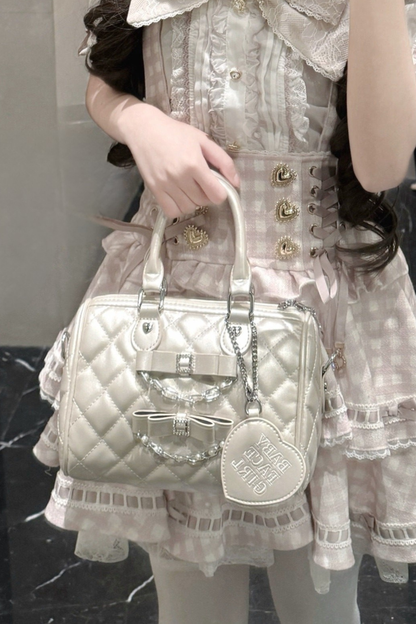Quilted Ribbon Mini Bag