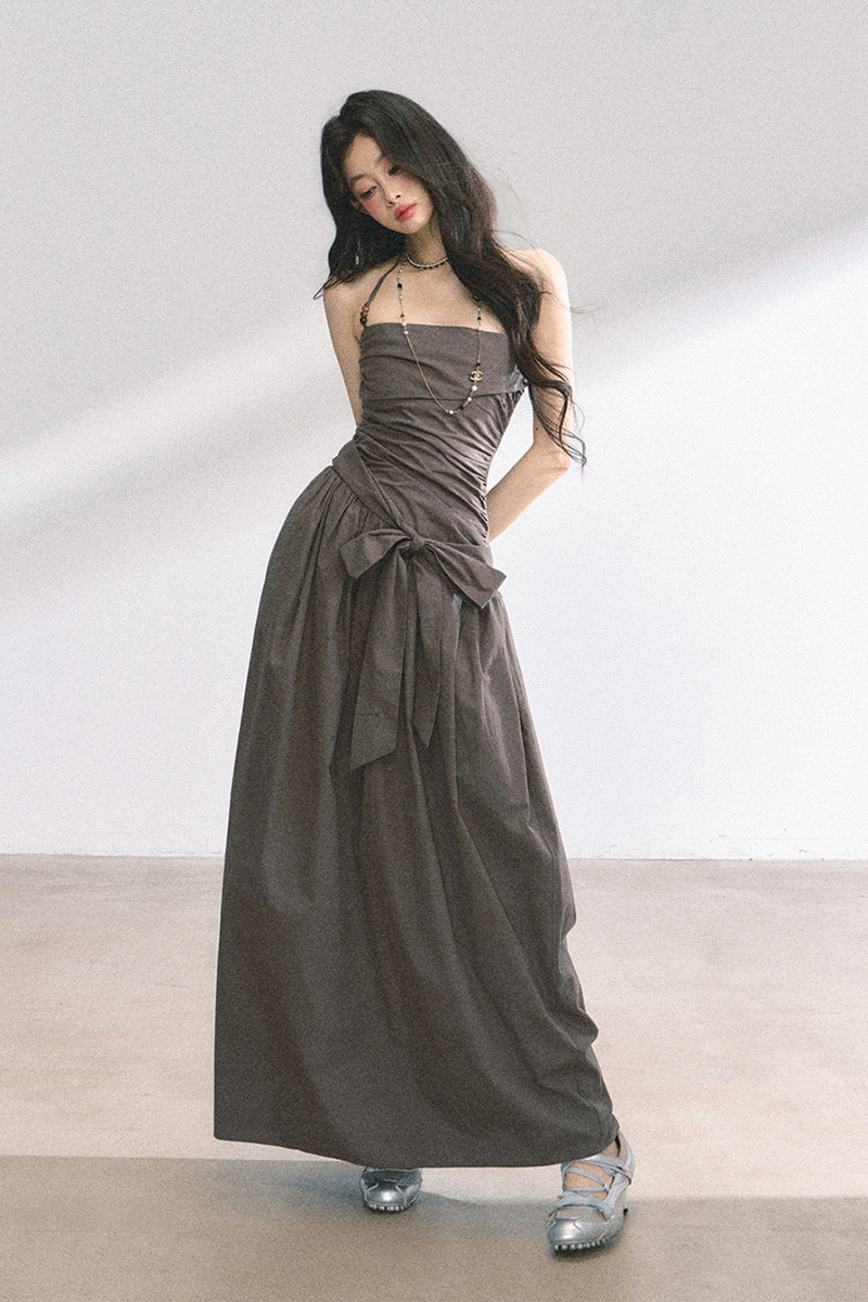 Halter Neck Long Dress