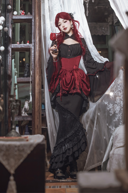 Dark Flower Gothic Lolita Set