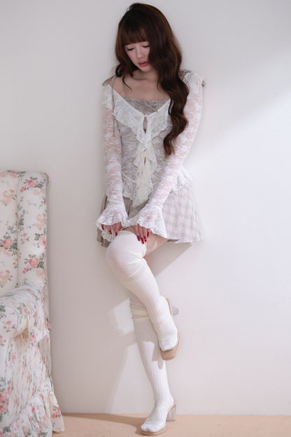 Lace Top + Camisole Skirt