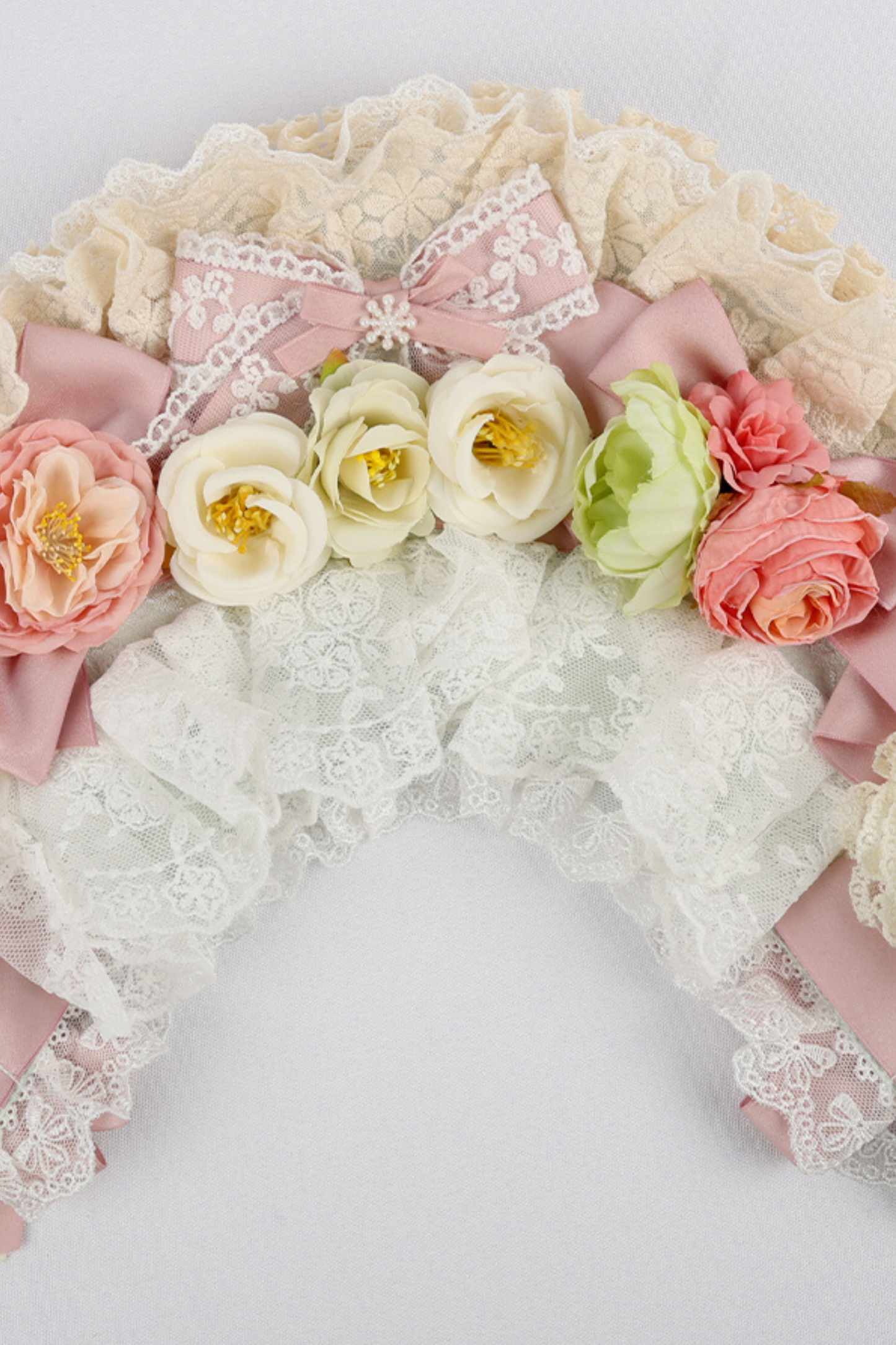 Country Bouquet Lolita Hood + Flat Hat + Clip Hat + Hair Band