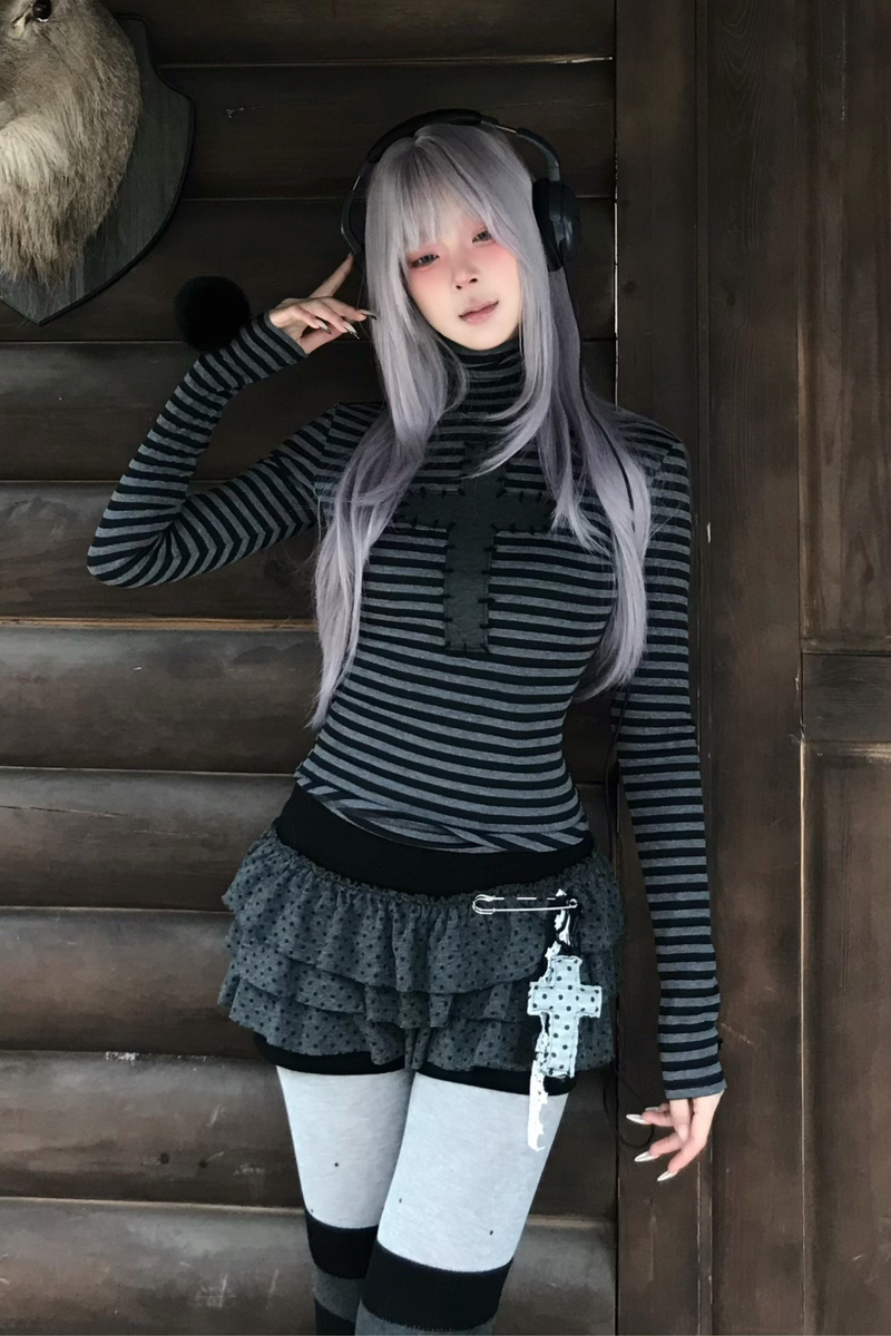 Cross Halter Neck Top + Pants Skirt + Pendant