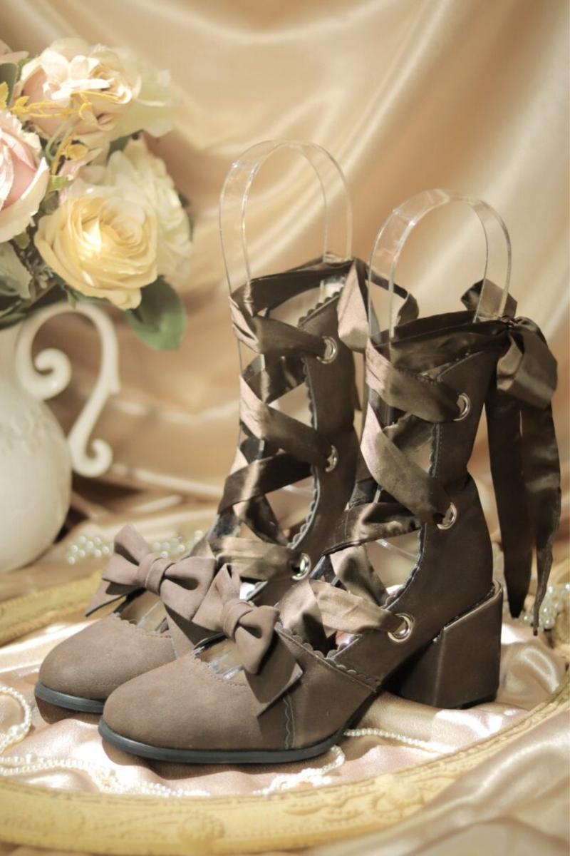 Lace-up Retro Lolita Shoes