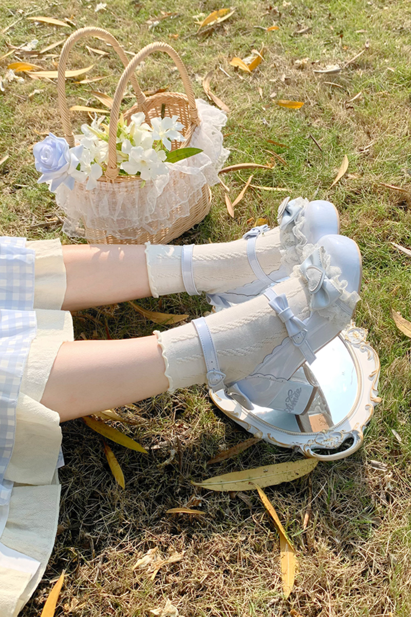 Lace Ribbon Lolita Shoes