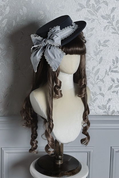 [pre-order Deadline: March 28] Victoria Duke Classic Ribbon Hat + Accessories