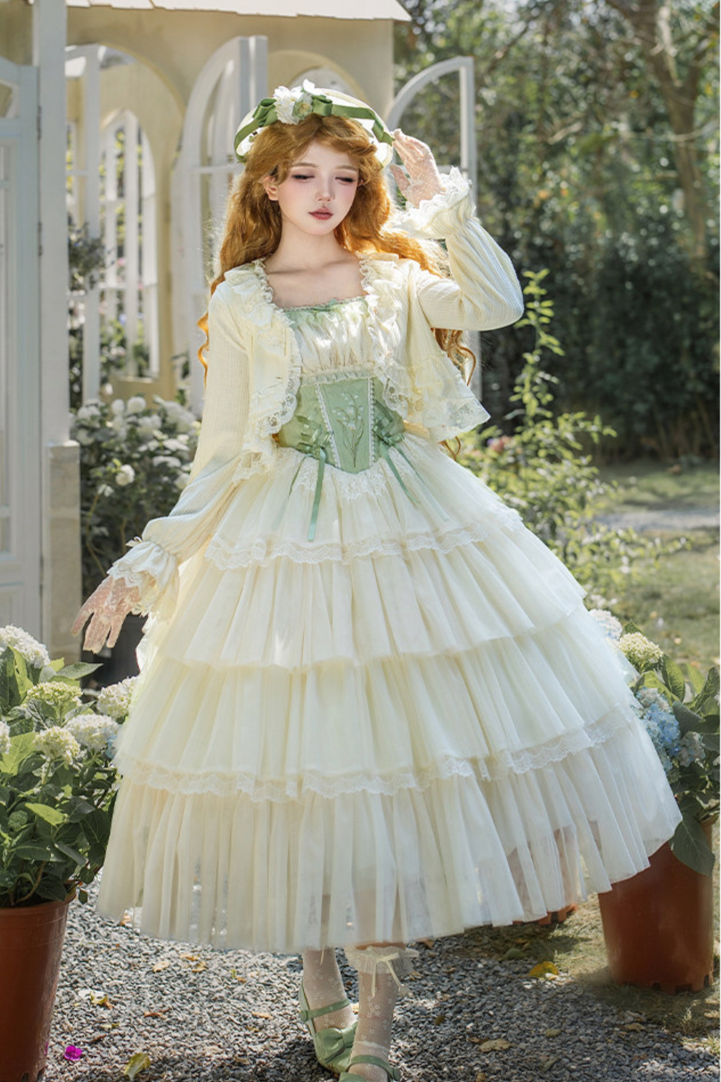 Flying Jupiter Lolita Jumper Skirt + Cardigan + Hat