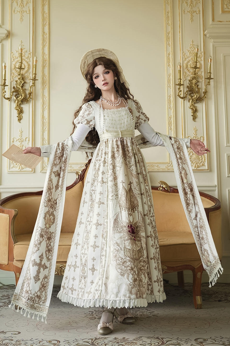 Lolita Dress + Shawl + Necklace