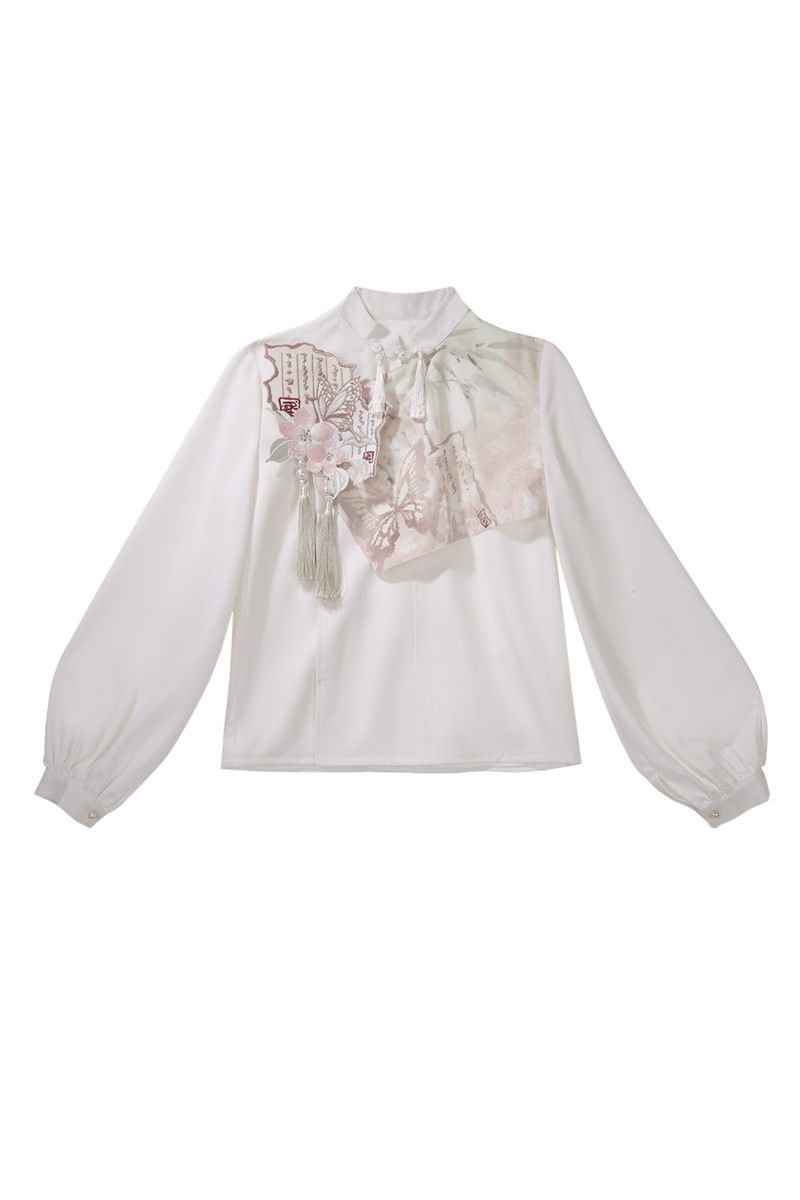Retro China Top + Long Skirt