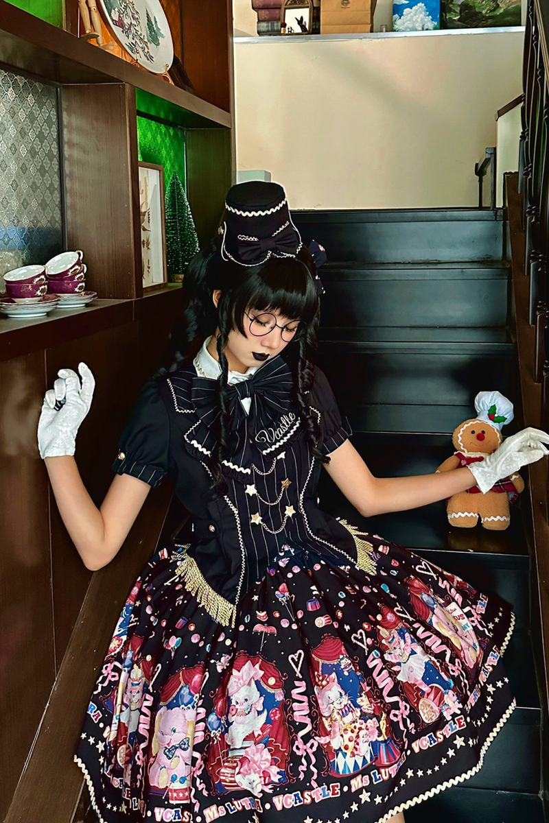 Circus Suspender Lolita Dress + Skirt