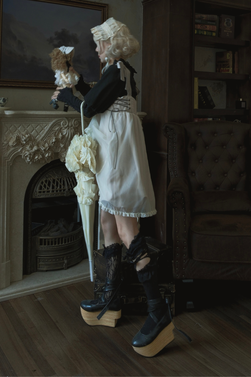 Gothic Balloon Suspender Dress