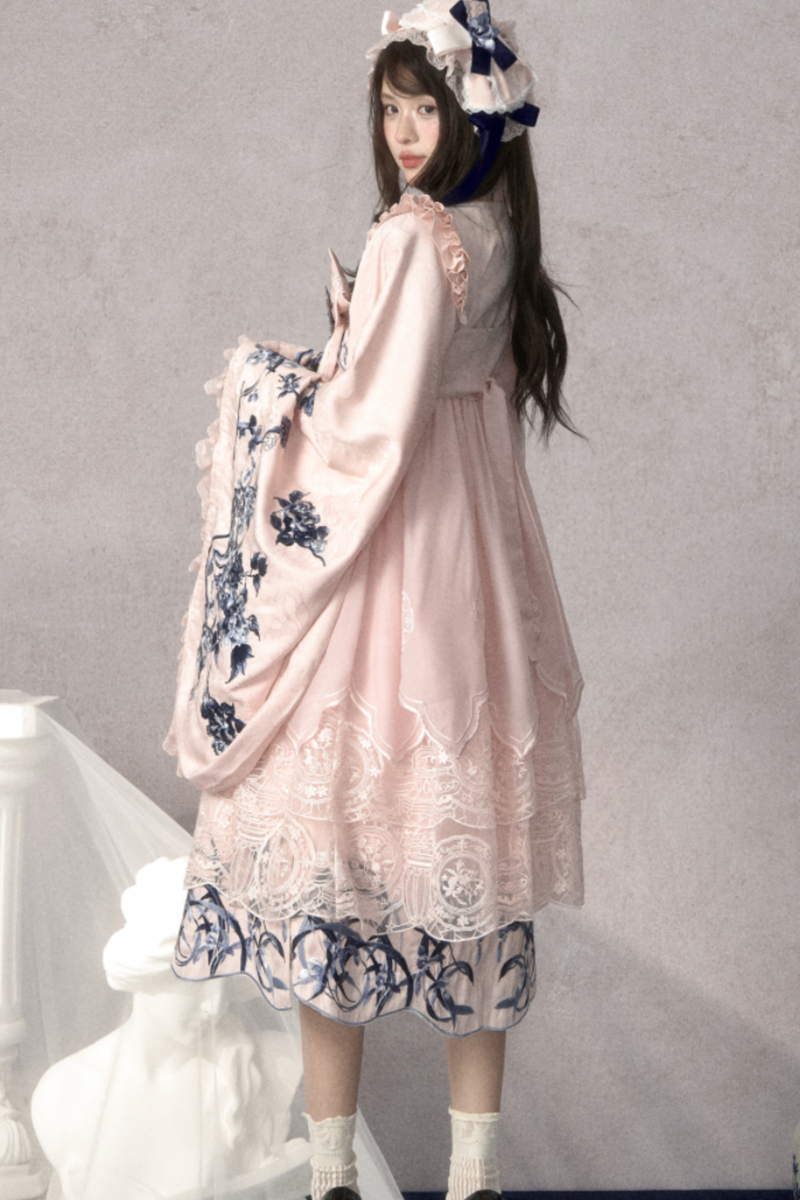 Sweet Chinese-style Suspender Dress