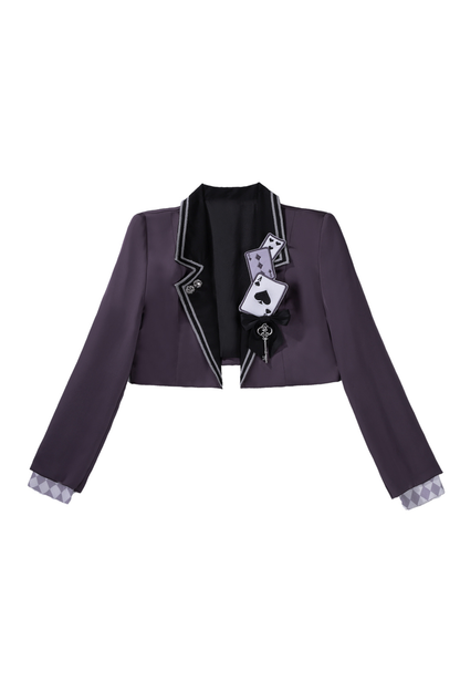 Night Alice Magic Theater Lolita Skirt + Shirt + Short Jacket
