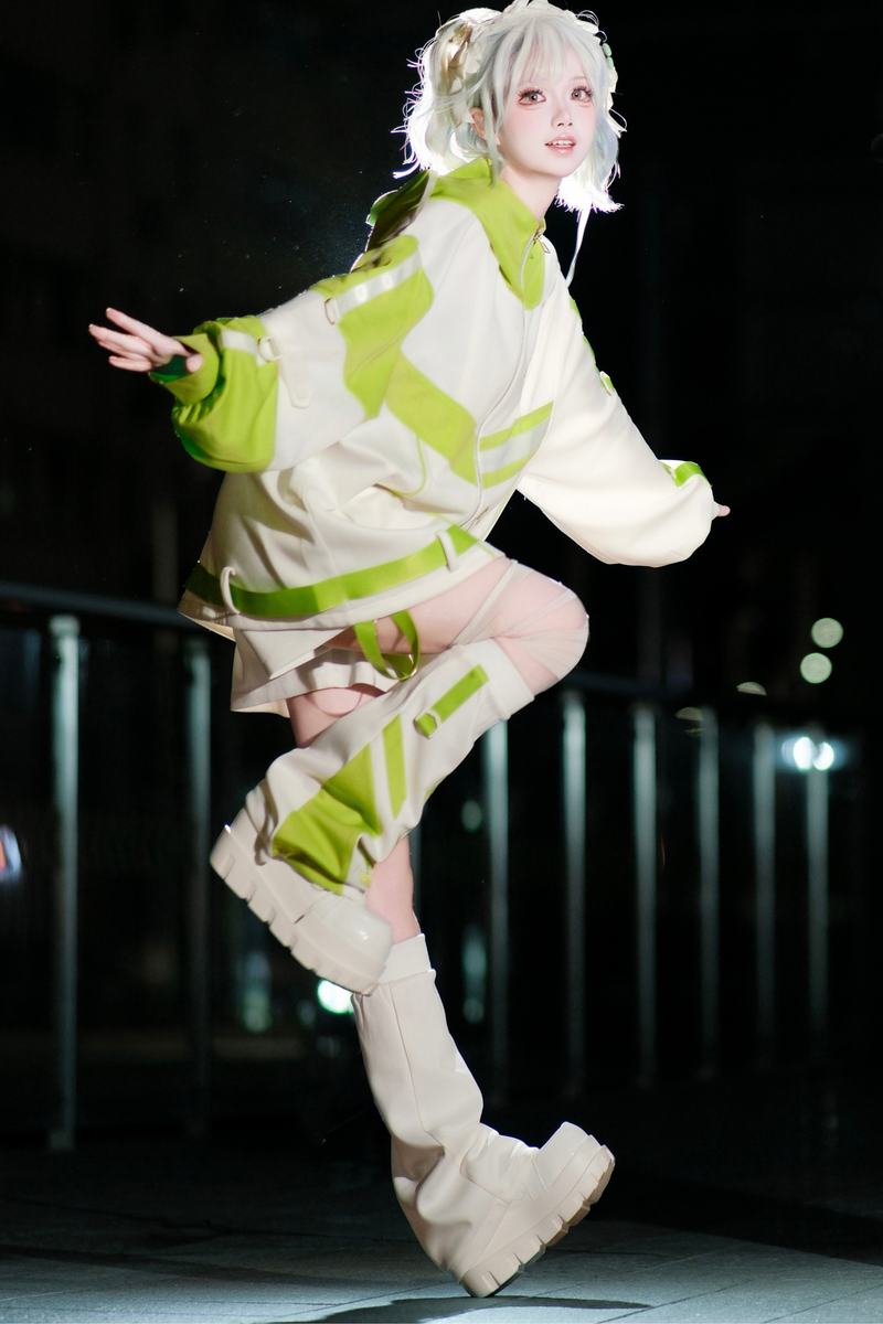 Cyber Subculture Jersey Jacket + Shorts + Leg Covers