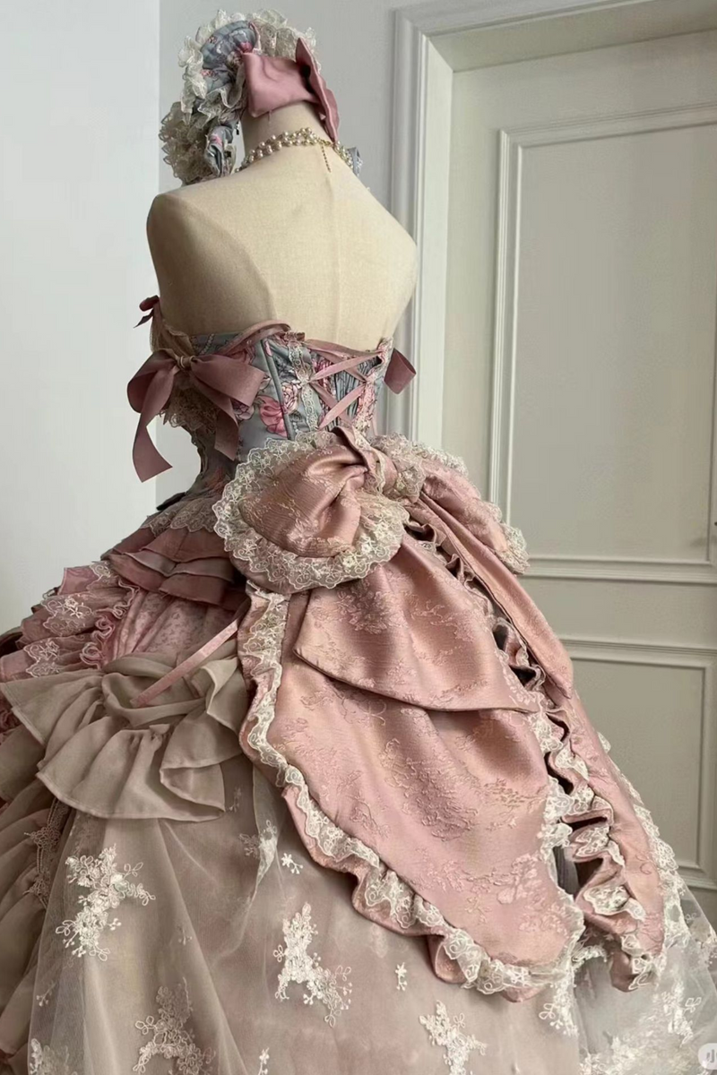 Jewel Rose Flower Marriage Lolita Set