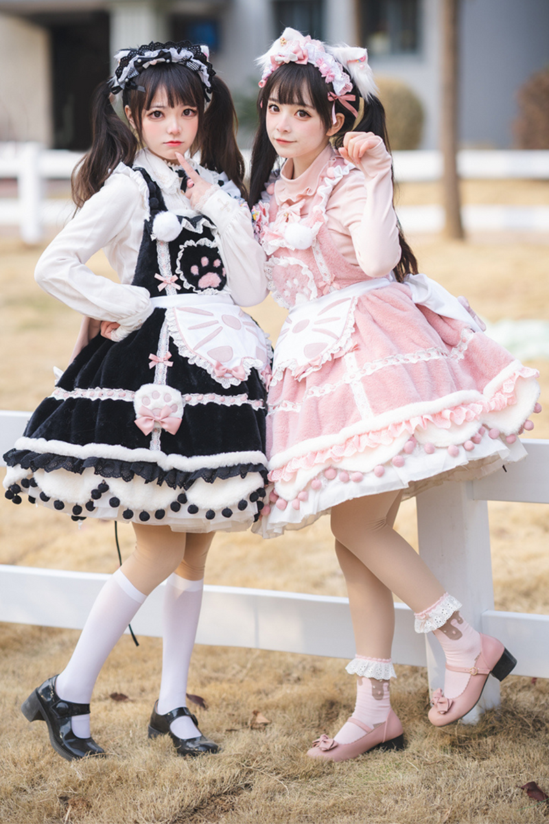 Sweet Girly Cat Lolita Set