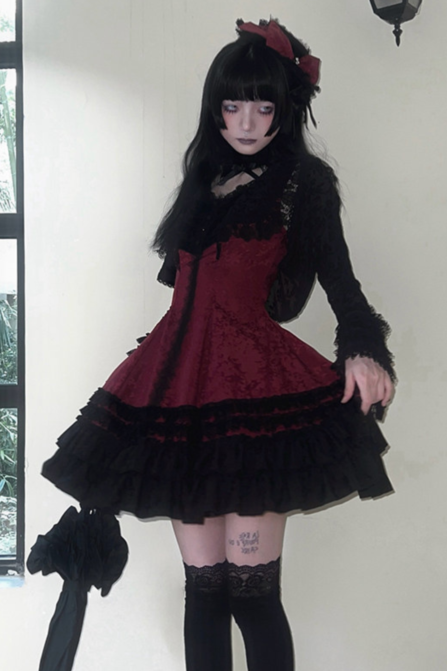Slim-fit Gothic Lolita Jumper Skirt + Jacket