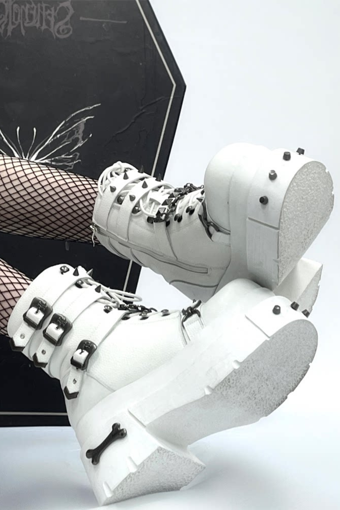 Leather Punk Platform Boots