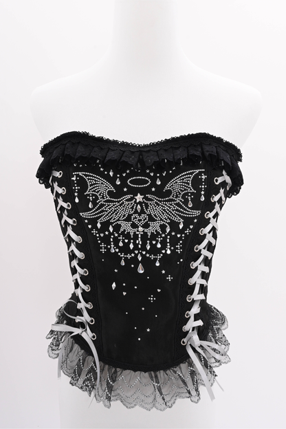 Metallic Angel Rhinestone Top