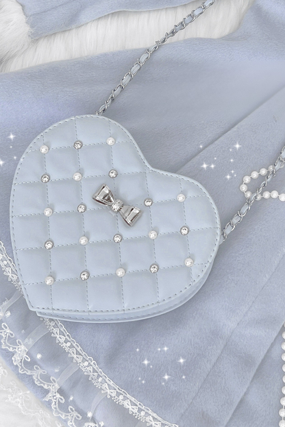 Pearl Quilted Sweetheart Bag