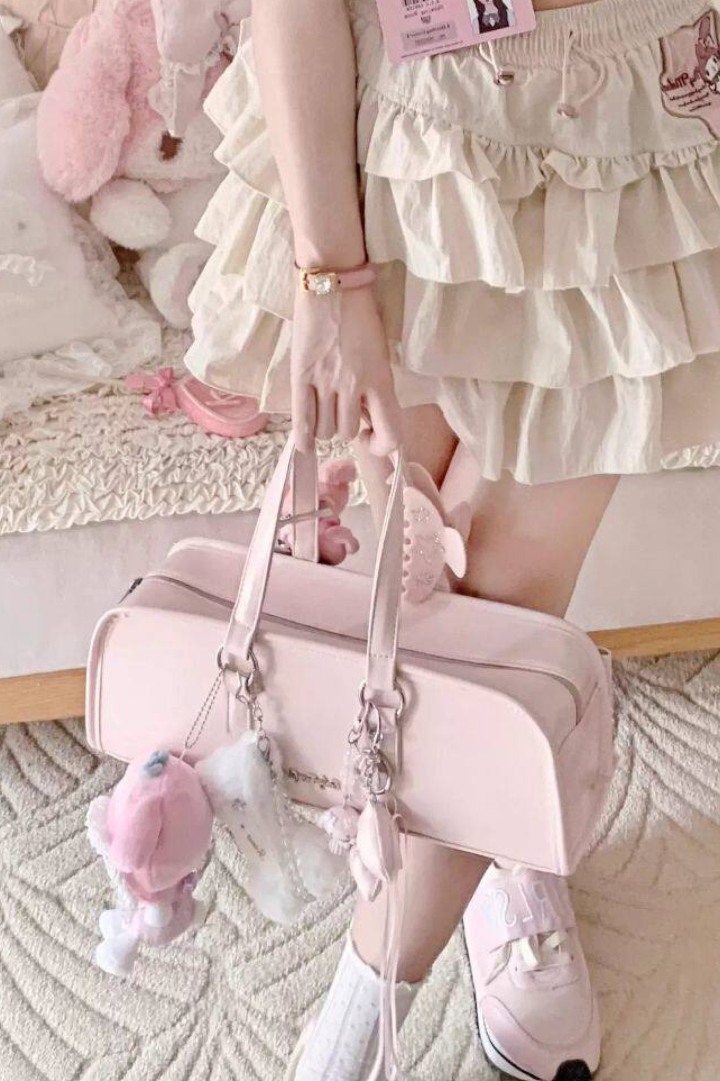 Sweet Dream Ribbon Baguette Bag