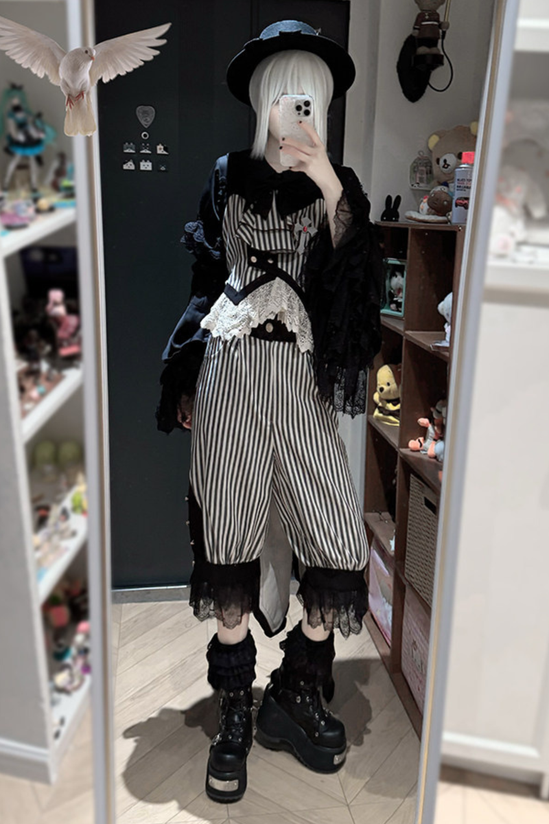 [pre-order Deadline: April 27] Striped Gothic Vest + Shirt + Pants + Skirt + Tail + Accessories