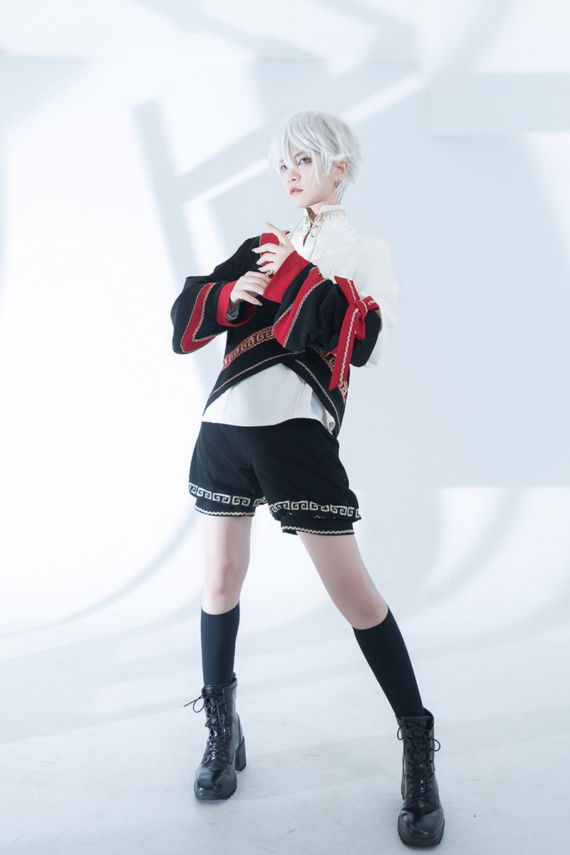 Retro Stand Collar Shirt + Shorts + Jacket